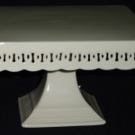 Off White Square Cake Stand 8" 10" & 12"